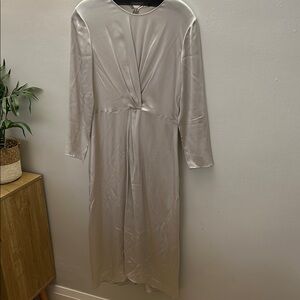Vince Silver Long Sleeve Dress